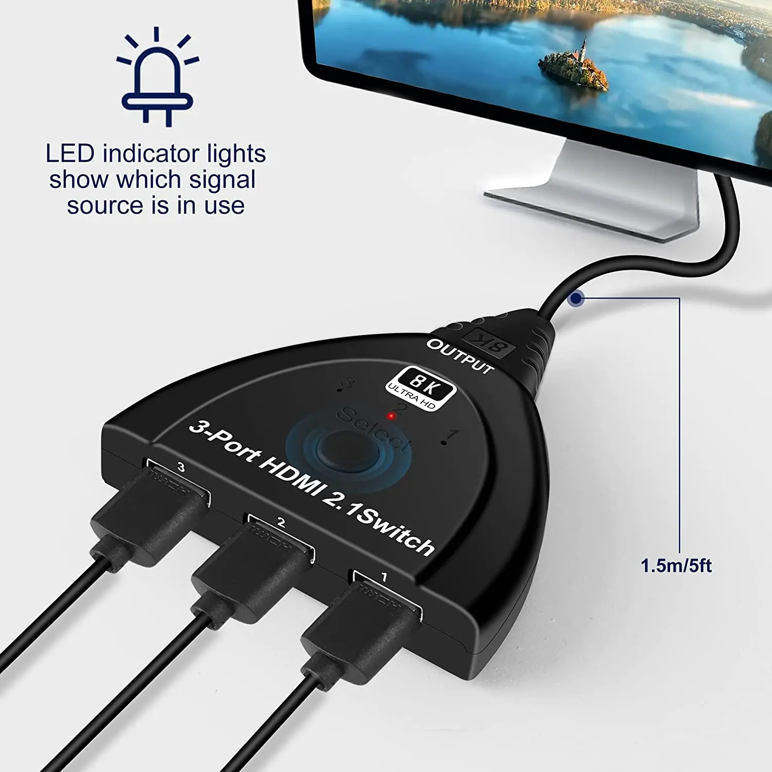 8K 60Hz 3x1 hdmi swtich with cable (2)