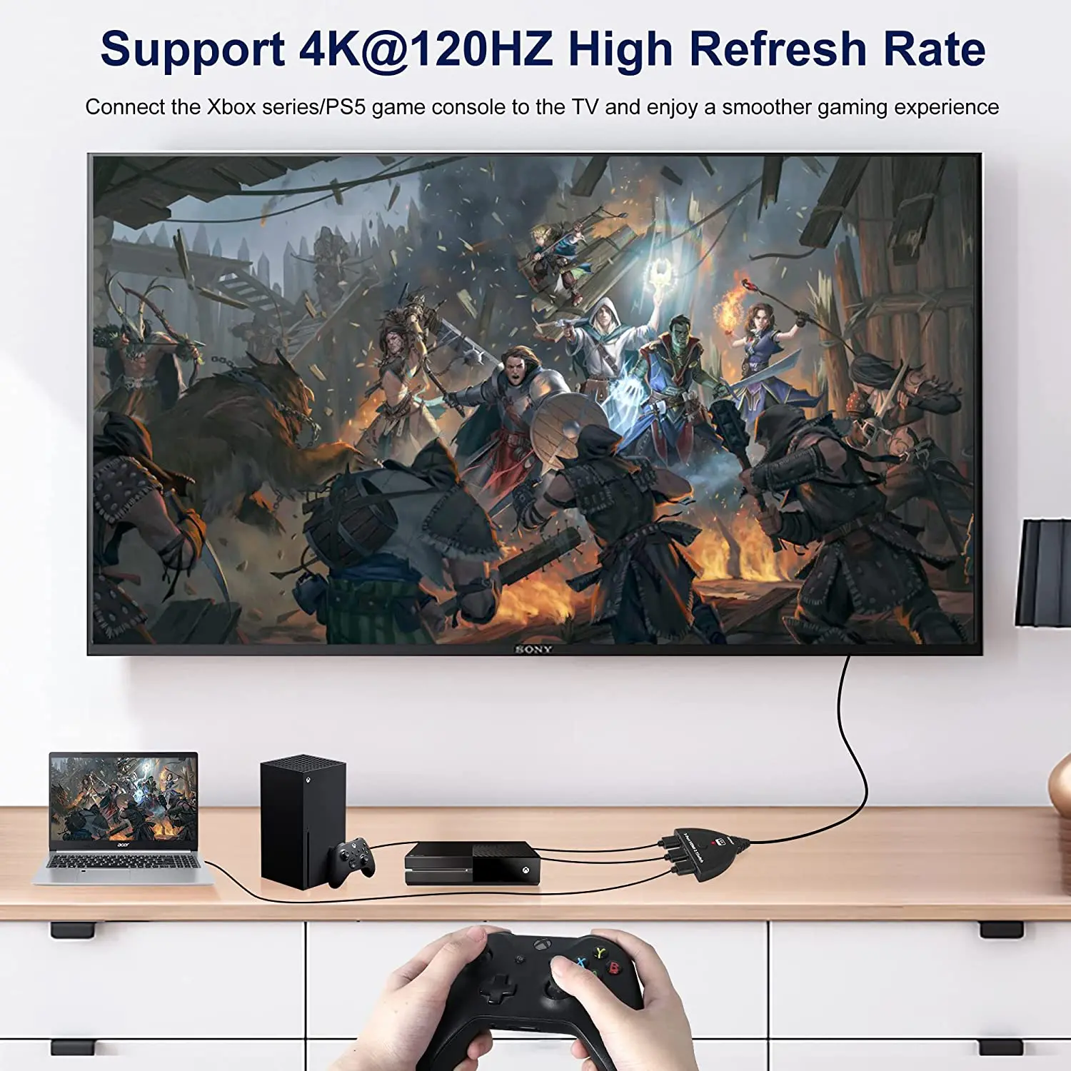 8K 60Hz 3x1 hdmi swtich with cable (7)