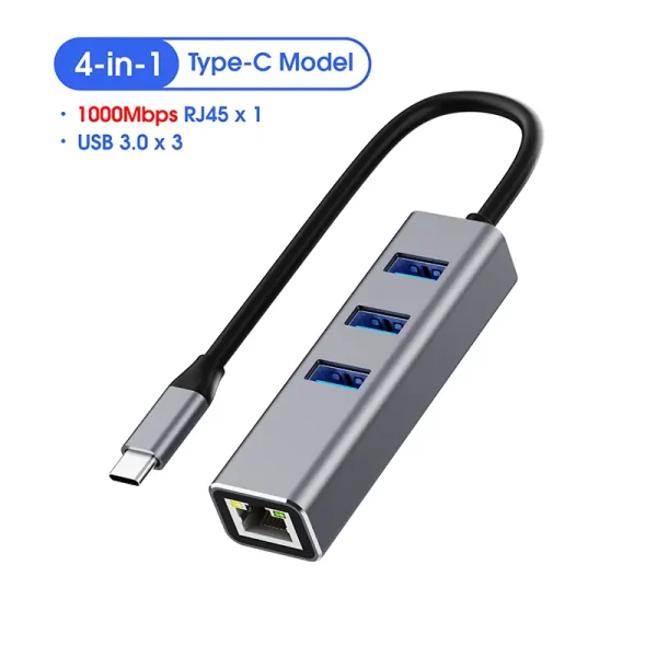 4-Port Type-C Multi Adapter
