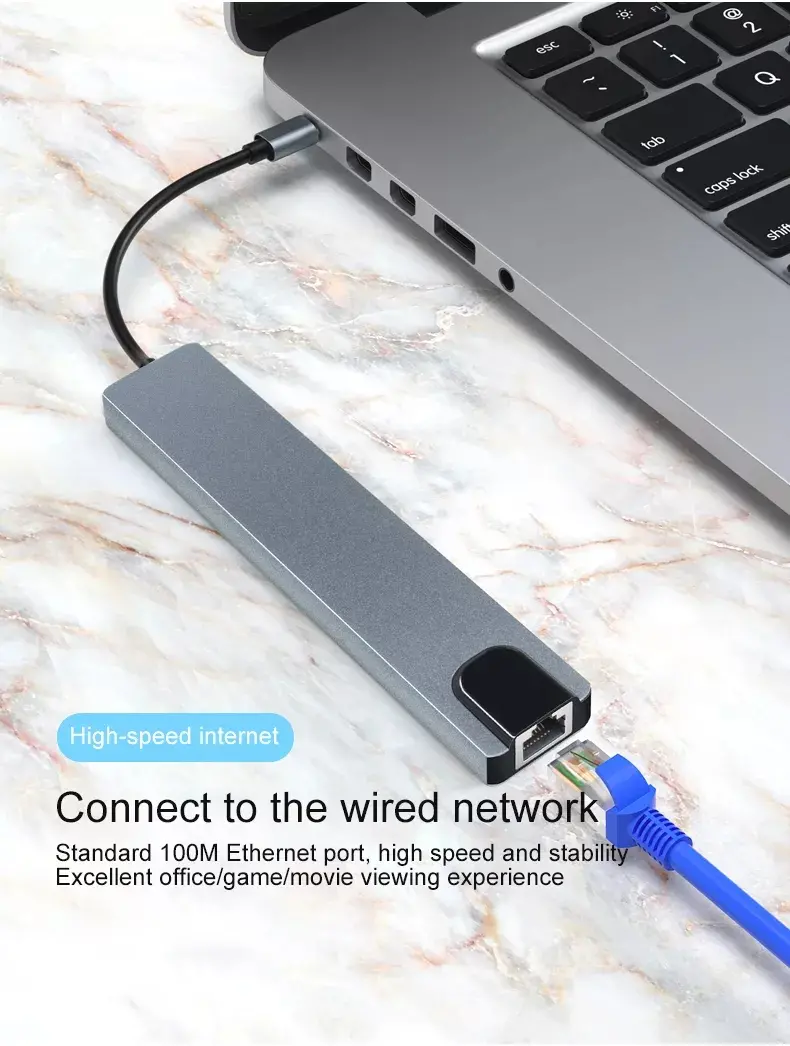 8 in 1 4K HDMI USB C Hub (4)