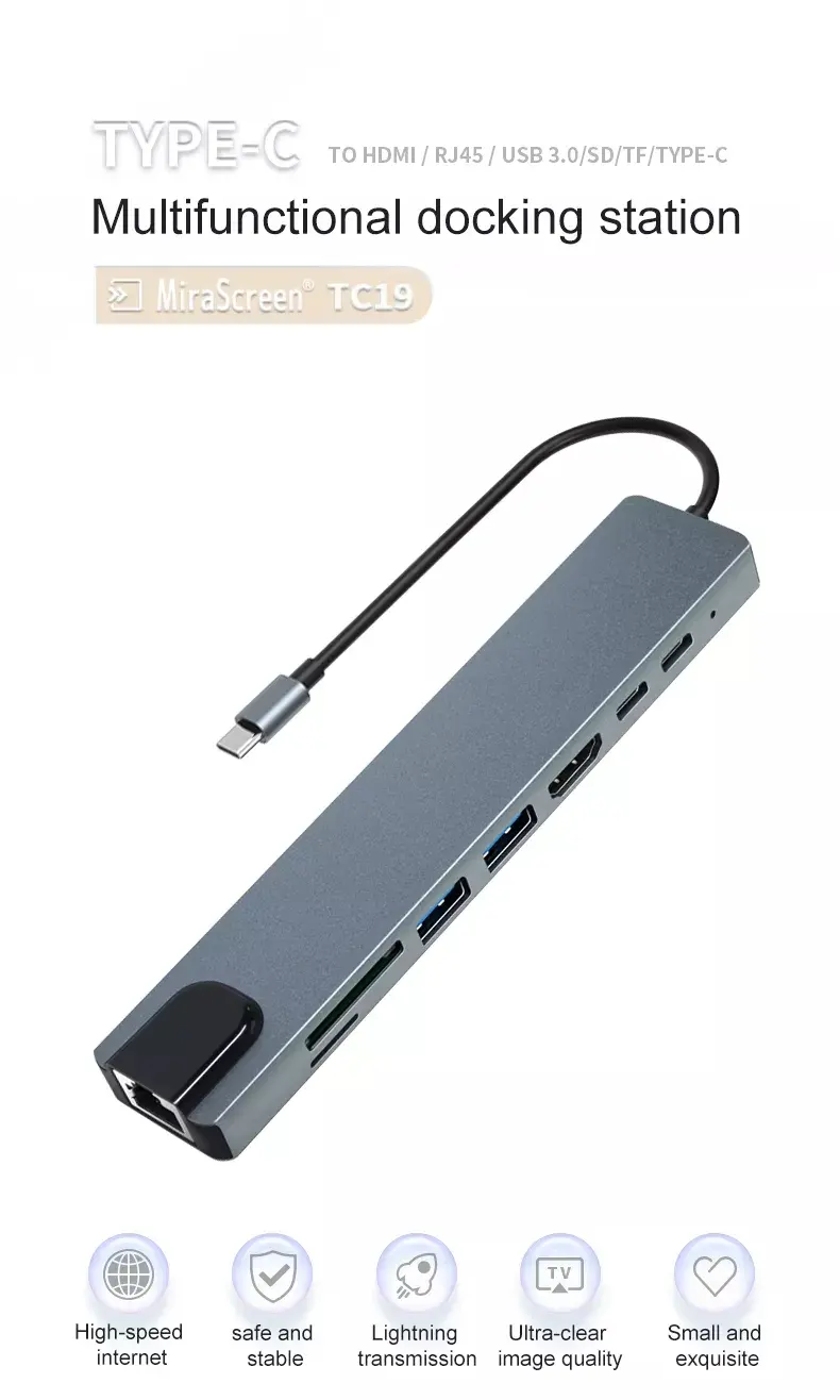 8 in 1 4K HDMI USB C Hub (1)