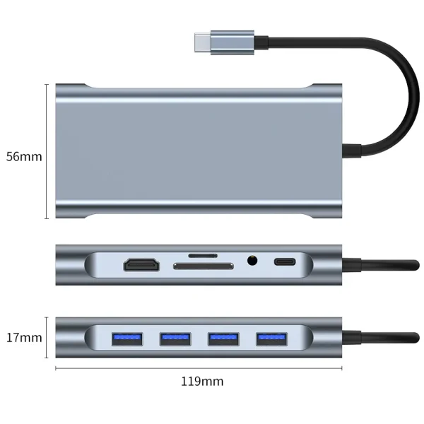 11 ports Usb C Hub (7)