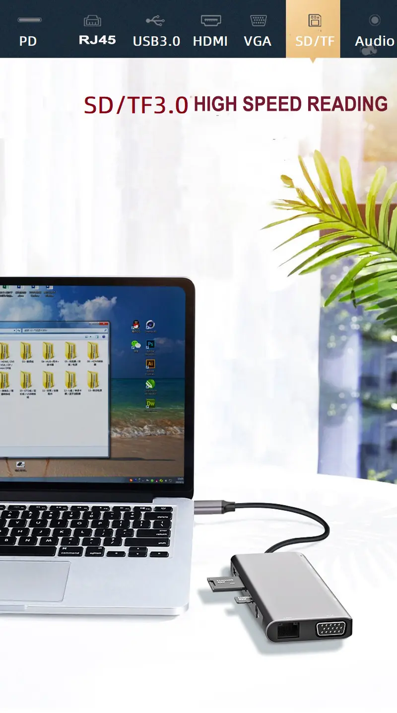 11 ports Usb C Hub (10)