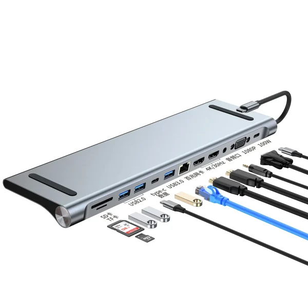 12 in 1 USB Type C to HDMI Hub (3)