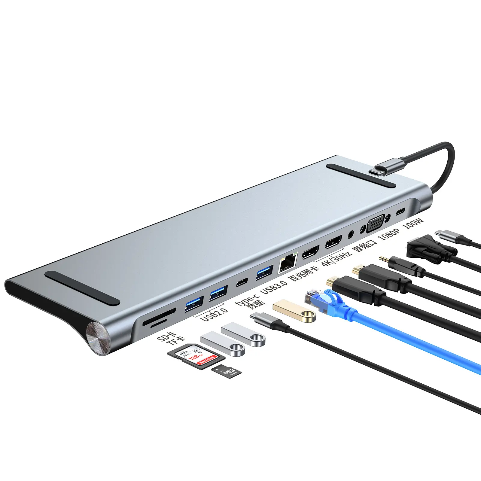 12 in 1 USB Type C to HDMI Hub(3)