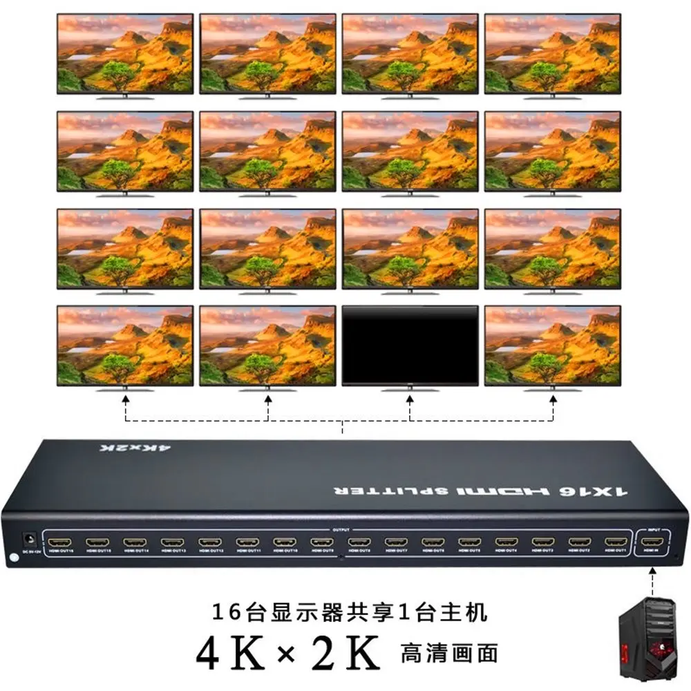 HDMI Splitter 1x16 HDMI 1.4V (8)