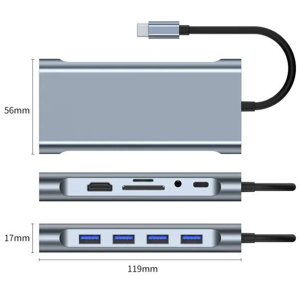 11 in1 USB 3.0 HUB Type C