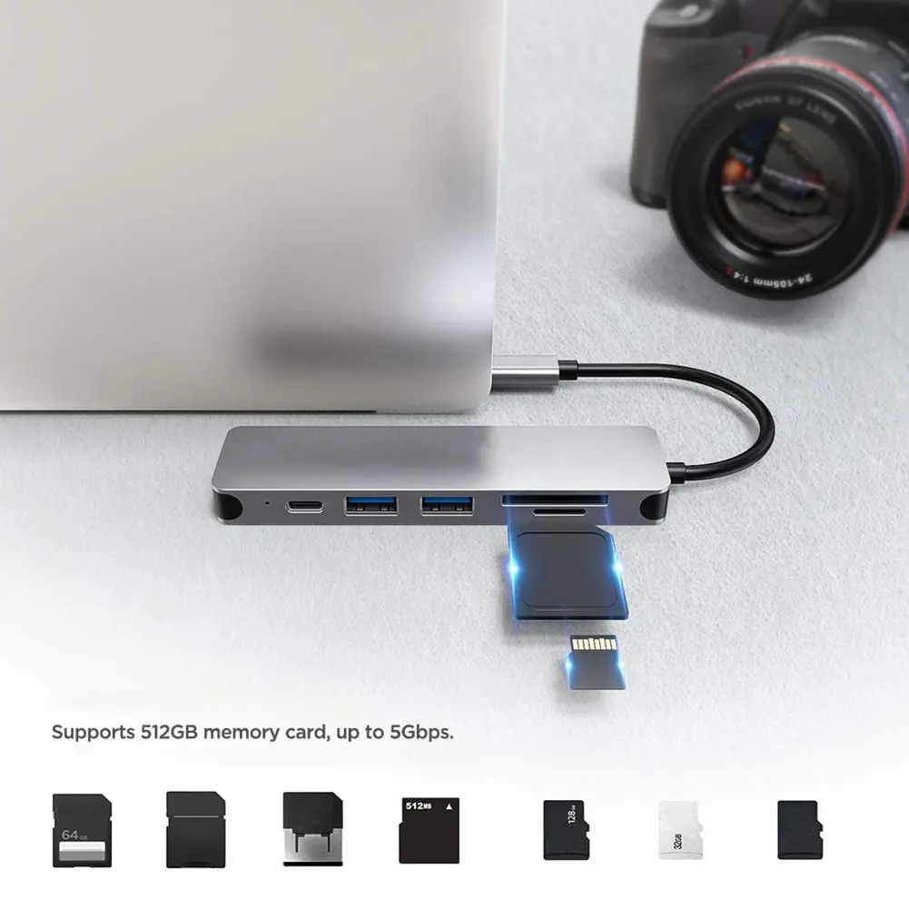 5 in 1 USB Type C Hub 5