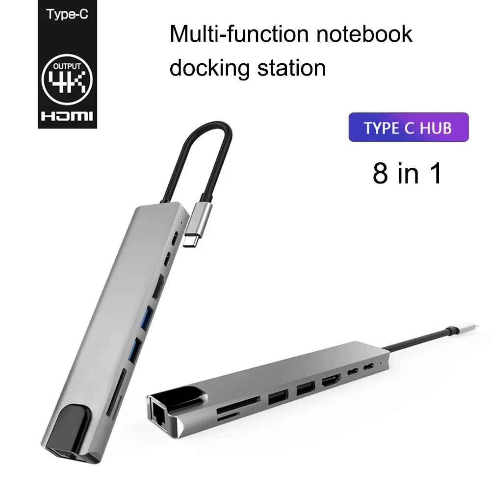 type-c hub 8-in-1 docking station 2