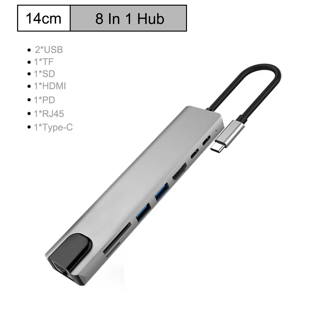 type-c hub 8-in-1 docking station 9