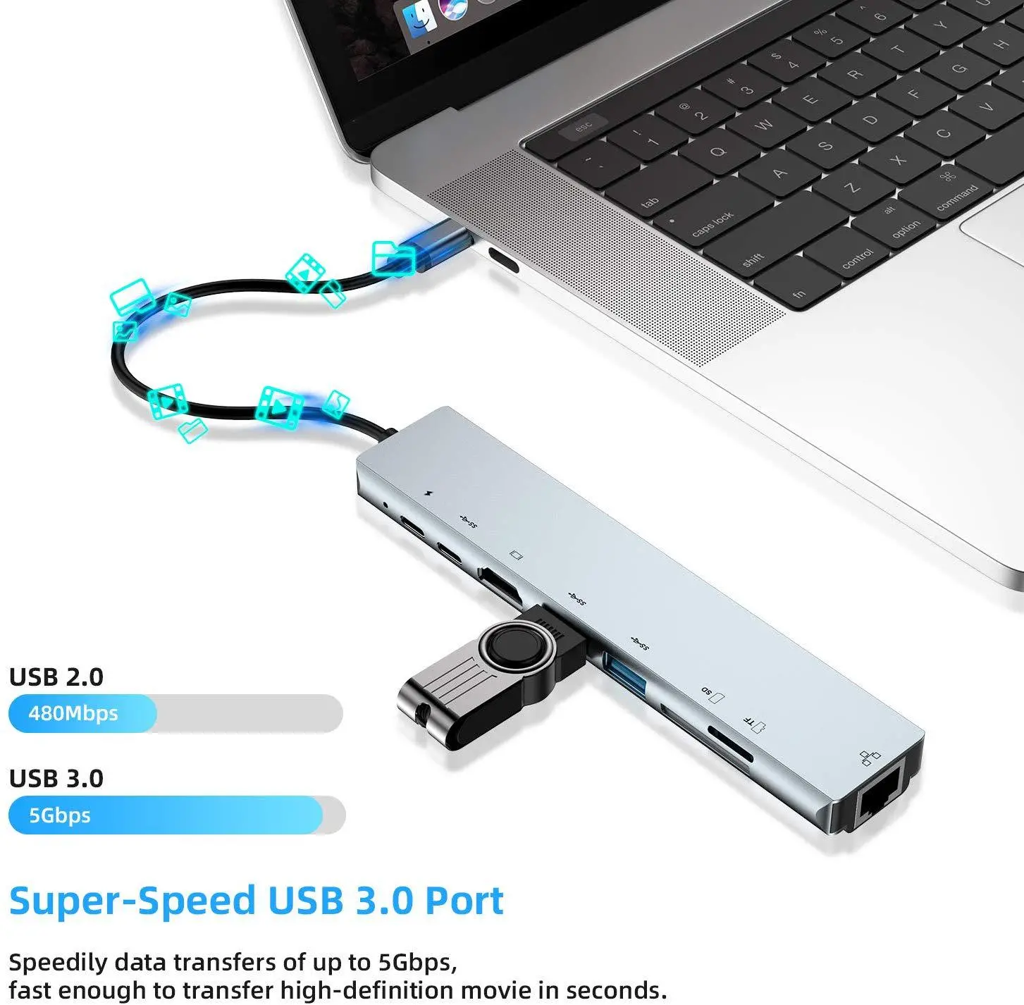 type-c hub 8-in-1 docking station 11