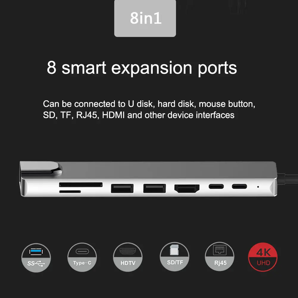 type-c hub 8-in-1 docking station 5